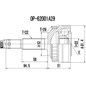 Acquista Kit giunti semiasse da PROCARO 77-OP-600 a buon mercato per soli 37,77 €
