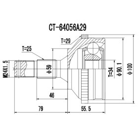 Acquista Kit giunti semiasse da PROCARO 77-PE-020 a buon mercato per soli 43,49 €