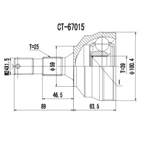 Acquista Kit giunti semiasse da PROCARO 77-PE-090 a buon mercato per soli 48,20 €