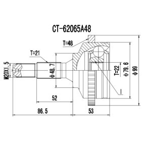 Acquista Kit giunti semiasse da PROCARO 77-PE-100 a buon mercato per soli 40,04 €