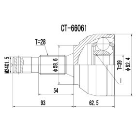 Compre Junta homocinética de PROCARO online para 407 Coupé (6C_) a precios moderados