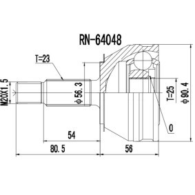 Acquista Kit giunti semiasse da PROCARO 77-RE-060 a buon mercato per soli 37,10 €