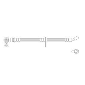 Bremsschlauch des Herstellers K&K - Originalware Artikelnummer: FT0498