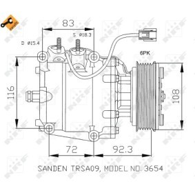 Acquista Compressore aria condizionata da NRF 32072 a buon mercato per soli 178,31 €