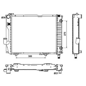 Kühler, Motorkühlung 53030