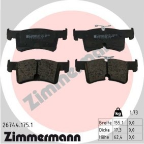 Acquista Pastiglie dei freni da ZIMMERMANN online per California T7 Camper (STC) a prezzi moderati
