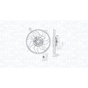 Kühlerlüfter von MAGNETI MARELLI für Corsavan Mk IV (E) Kastenwagen (X15) günstig online kaufen