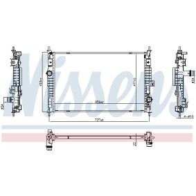 Achetez des Radiateur du moteur NISSENS 607100 à prix pour 114,37 €