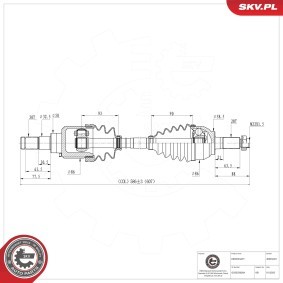 Comprar Árbol de transmisión de ESEN SKV 40SKV031 a bajo precio de 84,15 €