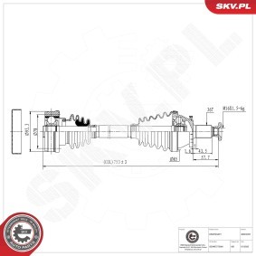 Comprar Árbol de transmisión de ESEN SKV 40SKV037 a bajo precio de 74,64 €