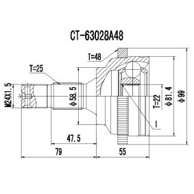 Acquista Kit giunti semiasse da PROCARO 77-PE-600 a buon mercato per soli 41,55 €