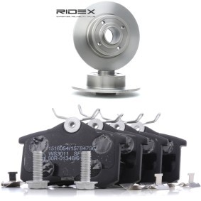Compre Discos y pastillas de freno de RIDEX online para Megane II Furgoneta / Hatchback (KM0/2) a precios moderados
