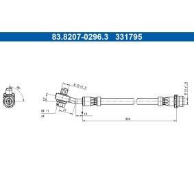 Bremsschlauch 83.8207-0296.3
