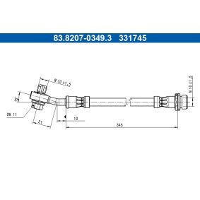 Bremsschlauch 83.8207-0349.3