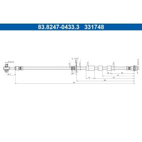 Bremsschlauch 83.8247-0433.3