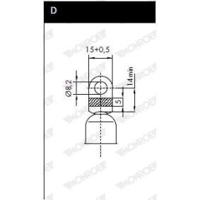 Acquista Molla pneumatica da MONROE ASP021 a buon mercato per soli 183,34 €
