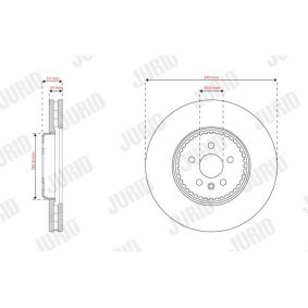 Compre Discos de travão de JURID online para Range Rover Evoque (L551) a preços moderados