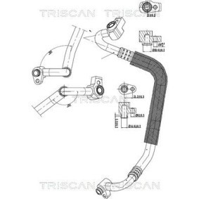 Achetez des Tuyau de clim de chez TRISCAN en ligne pour C-Max II (DXA/CB7, DXA/CEU) à prix modérés