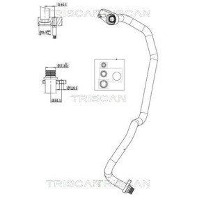 Achetez des Conduite à haute / basse pression, climatisation TRISCAN 9010 16016 à prix pour 49,74 €