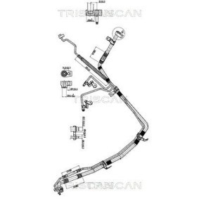 Osta Korkeapaine- / matalapainejohto, ilmastointilaite TRISCAN:llä 9010 16055 edullisesti hintaan 238,59 €