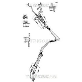Osta Korkeapaine- / matalapainejohto, ilmastointilaite TRISCAN:llä 9010 16056 edullisesti hintaan 373,33 €
