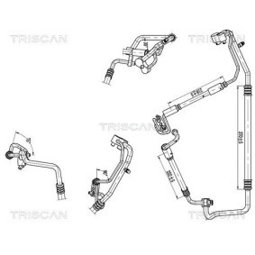 Achetez des Conduite à haute / basse pression, climatisation TRISCAN 9010 24016 à prix pour 221,23 €