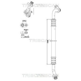 Compre Tubos de ar condicionado de TRISCAN online para 307 SW Caixa/Combi (3E_, 3H_) a preços moderados