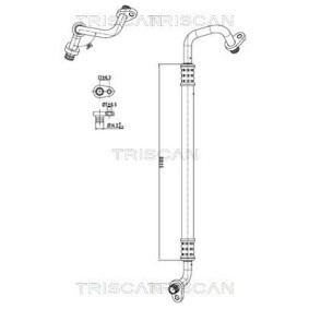 Compre Tubos de ar condicionado de TRISCAN online para 307 SW Caixa/Combi (3E_, 3H_) a preços moderados
