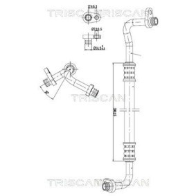 Compre Tubos de ar condicionado de TRISCAN online para 307 SW Caixa/Combi (3E_, 3H_) a preços moderados