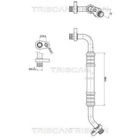 Compre Tubos de ar condicionado de TRISCAN online para 307 SW Caixa/Combi (3E_, 3H_) a preços moderados