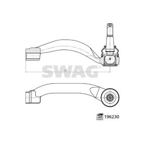 Achetez des Rotule de direction SWAG 33 11 2067 à prix pour 42,23 €