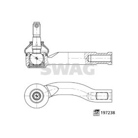 Achetez des Rotule de direction SWAG 33 11 2520 à prix pour 34,32 €