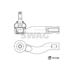 Achetez des Rotule de direction SWAG 33 11 2531 à prix pour 34,32 €