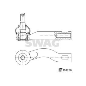 Achetez des Rotule de direction SWAG 33 11 2532 à prix pour 34,32 €