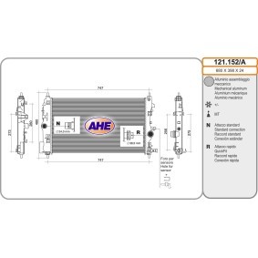 Acquista Radiatore motore da AHE 121.152/A a buon mercato per soli 176,19 €