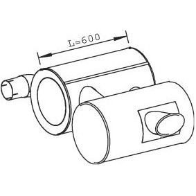 Endschalldämpfer 28469 für IVECO