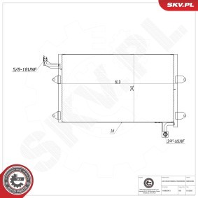 Acquista Condensatore climatizzatore da ESEN SKV 86SKV260 a buon mercato per soli 51,76 €