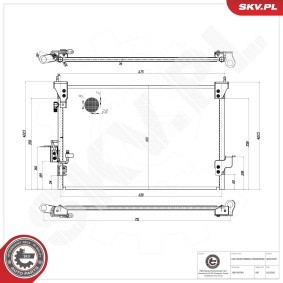Klimakondensator von ESEN SKV für Defender Pickup (L316) günstig online kaufen