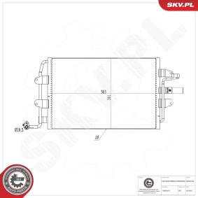 Acquista Condensatore climatizzatore da ESEN SKV 86SKV435 a buon mercato per soli 113,36 €
