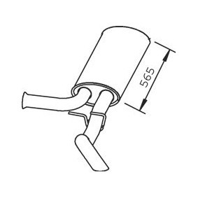 Endschalldämpfer 73307 für OPEL