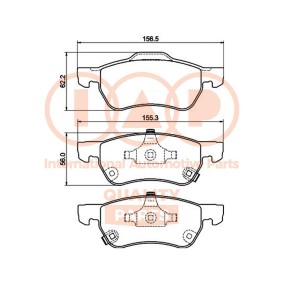 Acquista Kit pastiglie freni da IAP QUALITY PARTS 704-28030 a buon mercato per soli 97,72 €