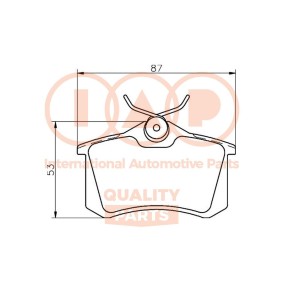 Acquista Kit pastiglie freni da IAP QUALITY PARTS 704-28031 a buon mercato per soli 70,97 €
