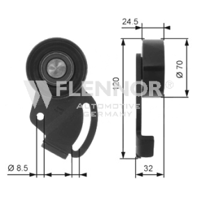 Compre Rolo tensor, correia trapezoidal estriada da FLENNOR FS22911 a um preço baixo por 47,68 €
