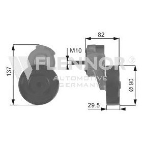 Compre Rolo tensor, correia trapezoidal estriada da FLENNOR FS99267 a um preço baixo por 57,76 €
