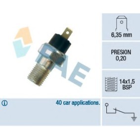 Acquista Sensore pressione olio da FAE online per BETA MONTE CARLO (137AS, 137BS) a prezzi moderati