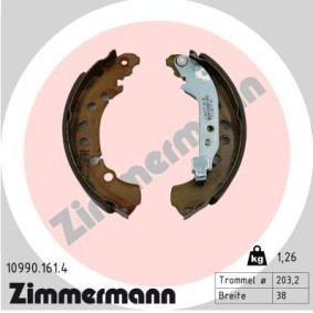 Comprar Juego de zapatas de frenos de ZIMMERMANN 10990.161.4 a bajo precio de 28,37 €
