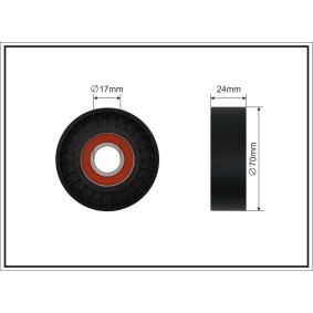 Compre Polia de desvio / de guia, correia trapezoidal estriada de CAFFARO online para XC90 II (256) a preços moderados