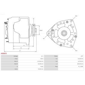 Lichtmaschine A6682S