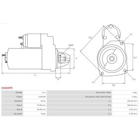 Köp Startmotor av AS-PL S5065PR till det låga priset 905,90 kr