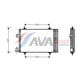 Acquista Condensatore climatizzatore da AVA COOLING SYSTEMS AU5078 a buon mercato per soli 131,69 €